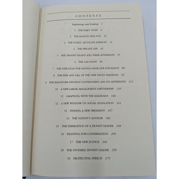 Brandeis By Lewis J. Paper Biography Jewish Supreme Court Justice Vintage 1983 - Picture 7 of 9